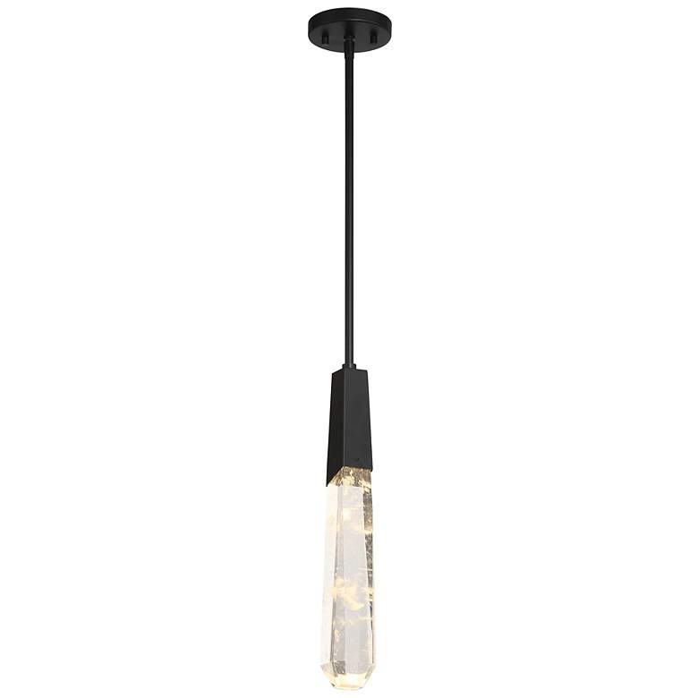 Image 2 George Kovacs Drifting Droplets 1-Light LED Black Mini Pendant