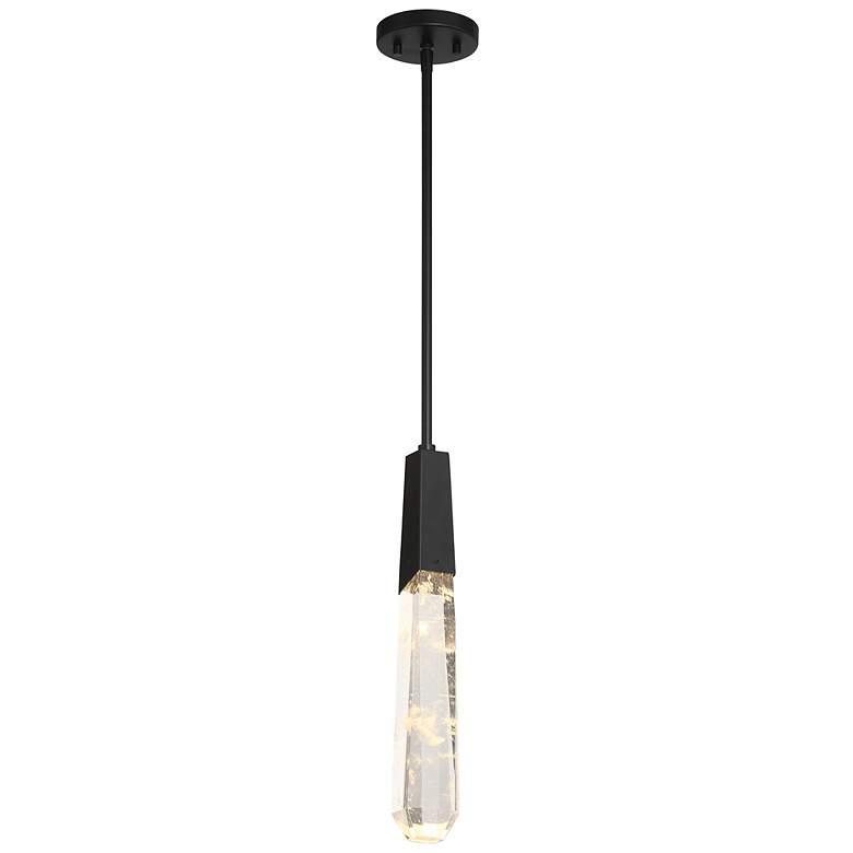 Image 1 George Kovacs Drifting Droplets 1-Light LED Black Mini Pendant