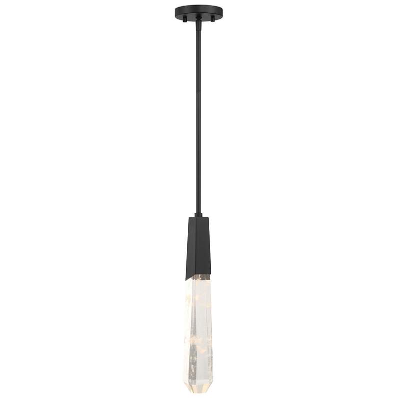 Image 3 George Kovacs Drifting Droplets 1-Light LED Black Mini Pendant more views