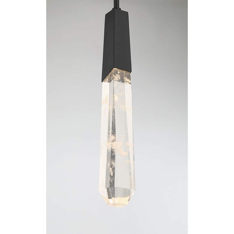 Image 5 George Kovacs Drifting Droplets 1-Light LED Black Mini Pendant more views