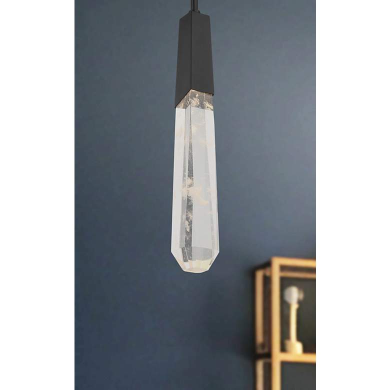 Image 6 George Kovacs Drifting Droplets 1-Light LED Black Mini Pendant more views