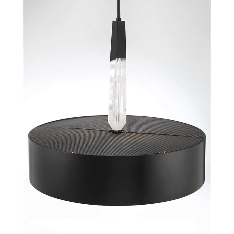 Image 3 George Kovacs Drifting Droplets 5-Light LED Black Pendant with Faux Rock more views