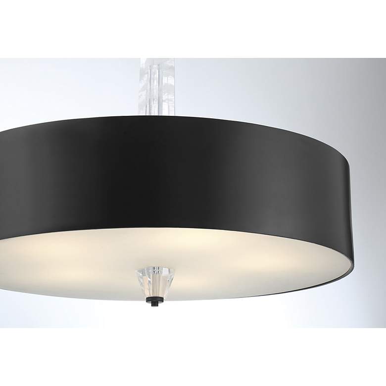 Image 5 George Kovacs Drifting Droplets 5-Light LED Black Pendant with Faux Rock more views