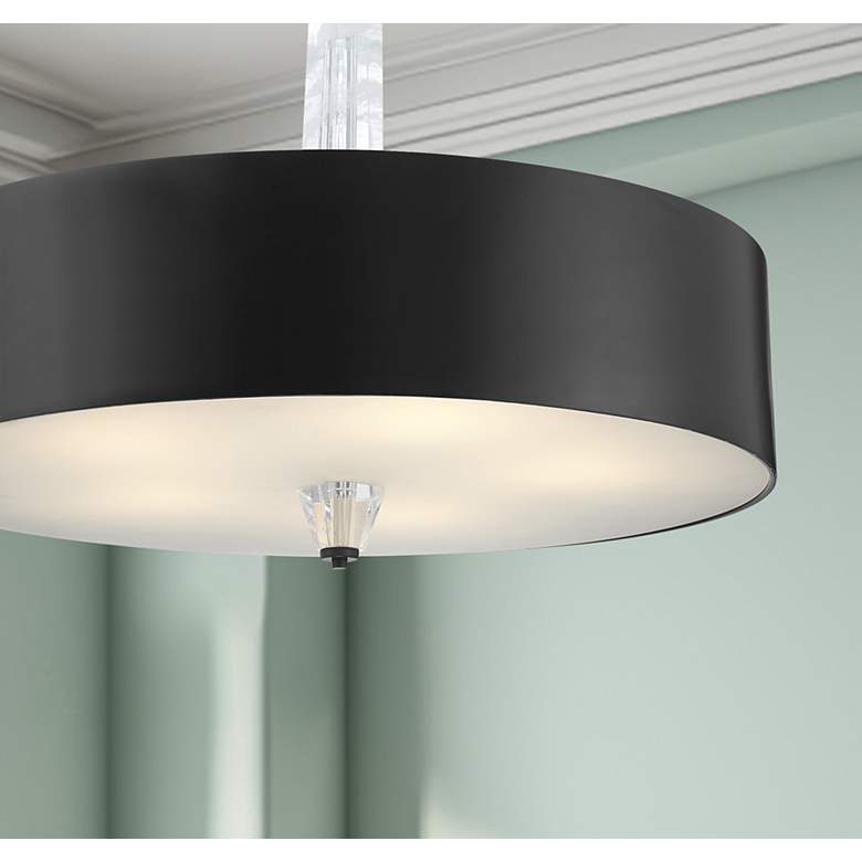 Image 6 George Kovacs Drifting Droplets 5-Light LED Black Pendant with Faux Rock more views