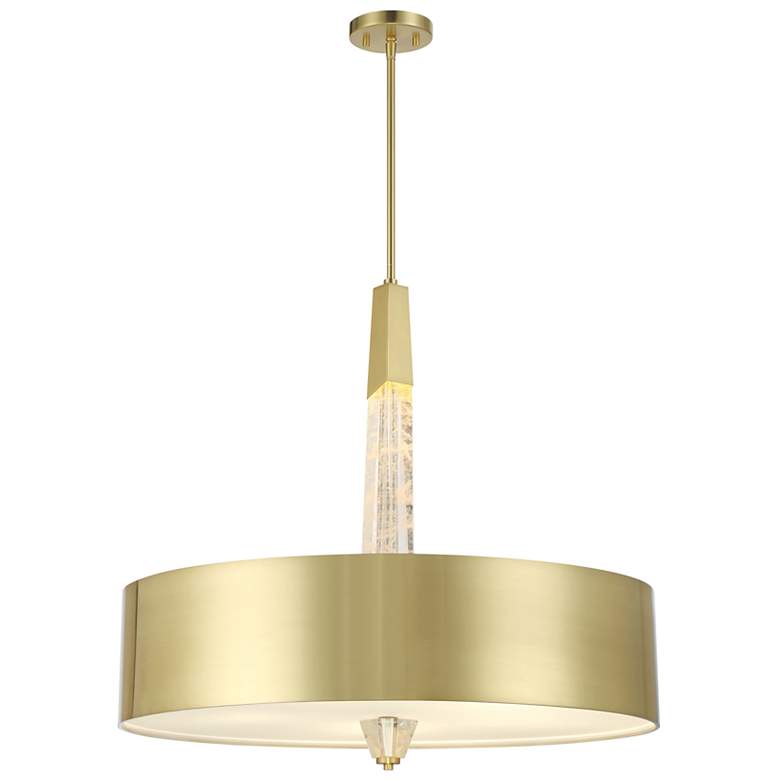 Image 2 George Kovacs Drifting Droplets 5-Light LED Vintage Brass Pendant