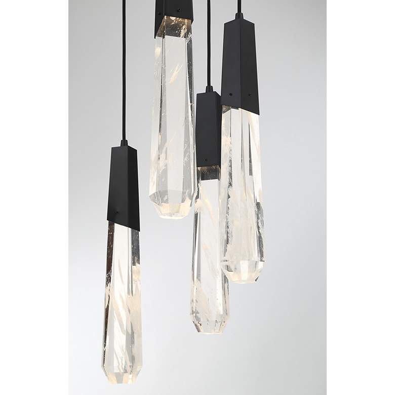 Image 4 George Kovacs Drifting Droplets 7-Light LED Black Pan Pendant more views