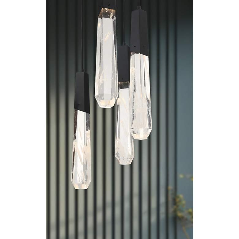 Image 5 George Kovacs Drifting Droplets 7-Light LED Black Pan Pendant more views