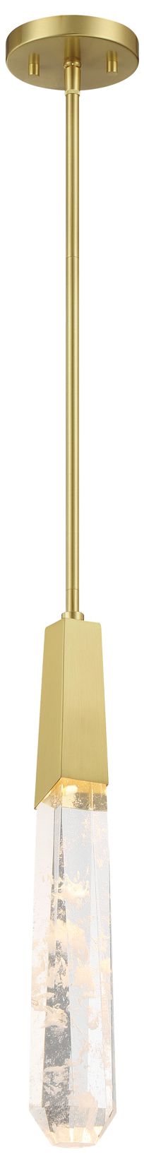 Image 2 George Kovacs Drifting Droplets LED Vintage Brass Mini Pendant