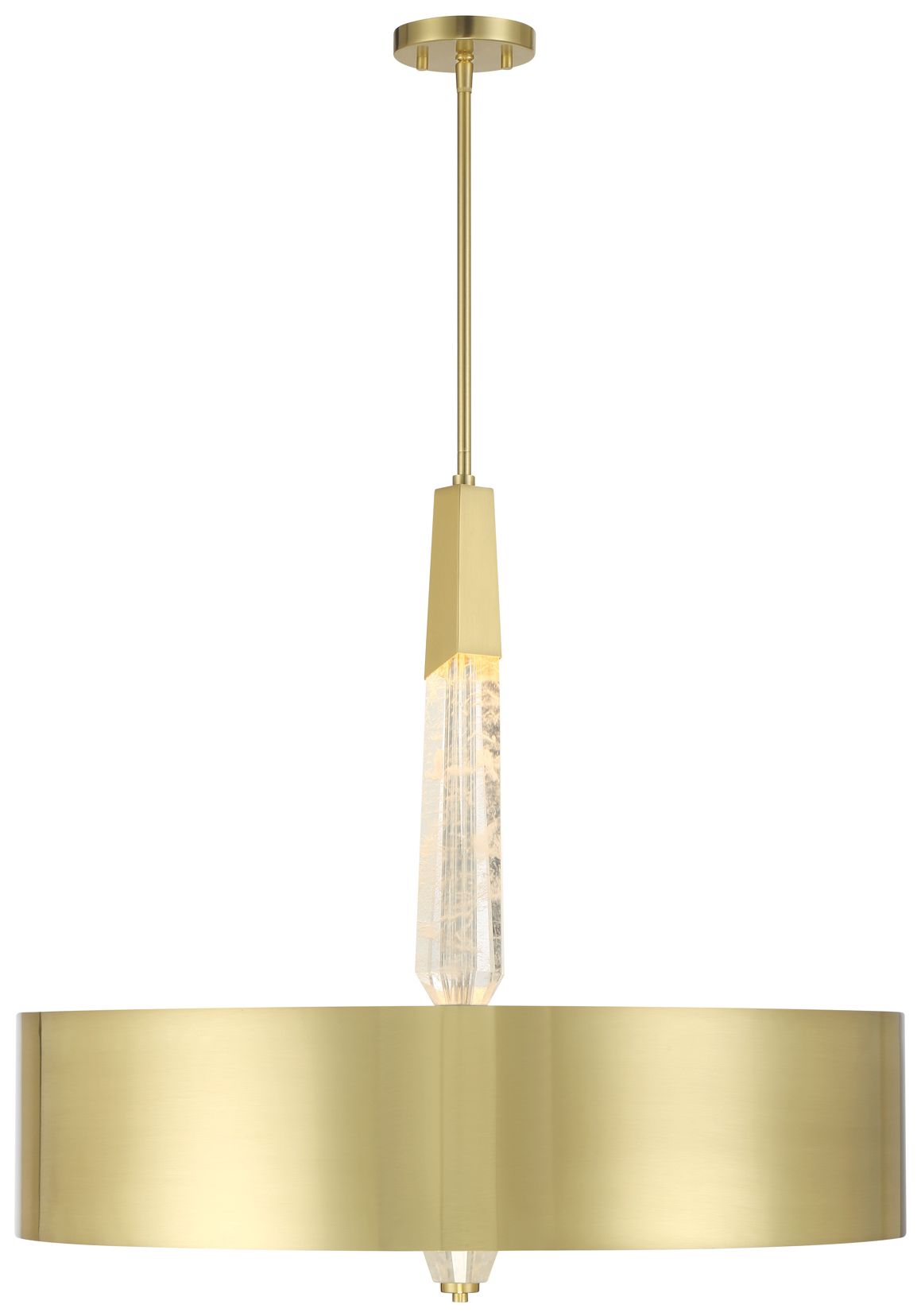 Image 3 George Kovacs Drifting Droplets LED Vintage Brass Pendant with Metal Shade more views