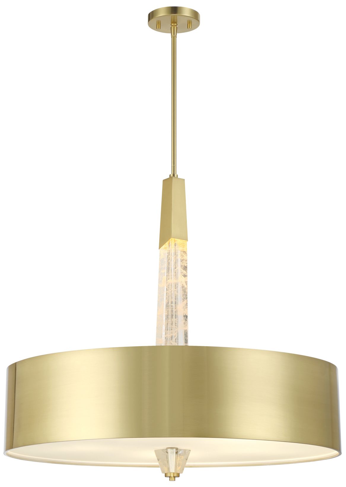 Image 4 George Kovacs Drifting Droplets LED Vintage Brass Pendant with Metal Shade more views