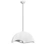 Thumbnail2 of George Kovacs Eclos 1-Light Textured White with Silver Leaf Pendant