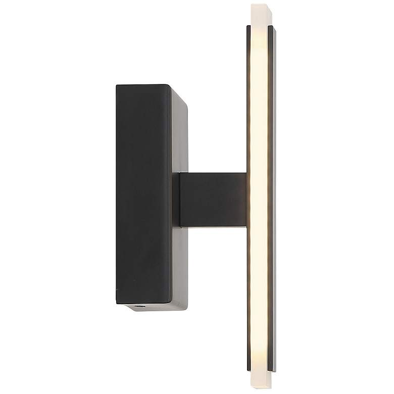 Image 5 George Kovacs Edge 1-Light Black LED Wall Sconce more views