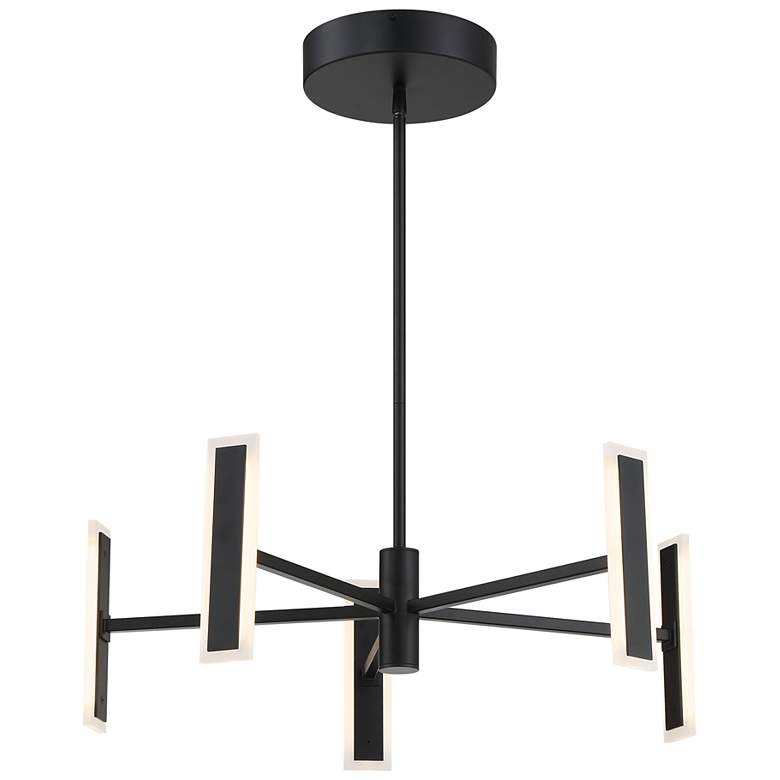Image 3 George Kovacs Edge 5-Light Black LED Chandelier more views