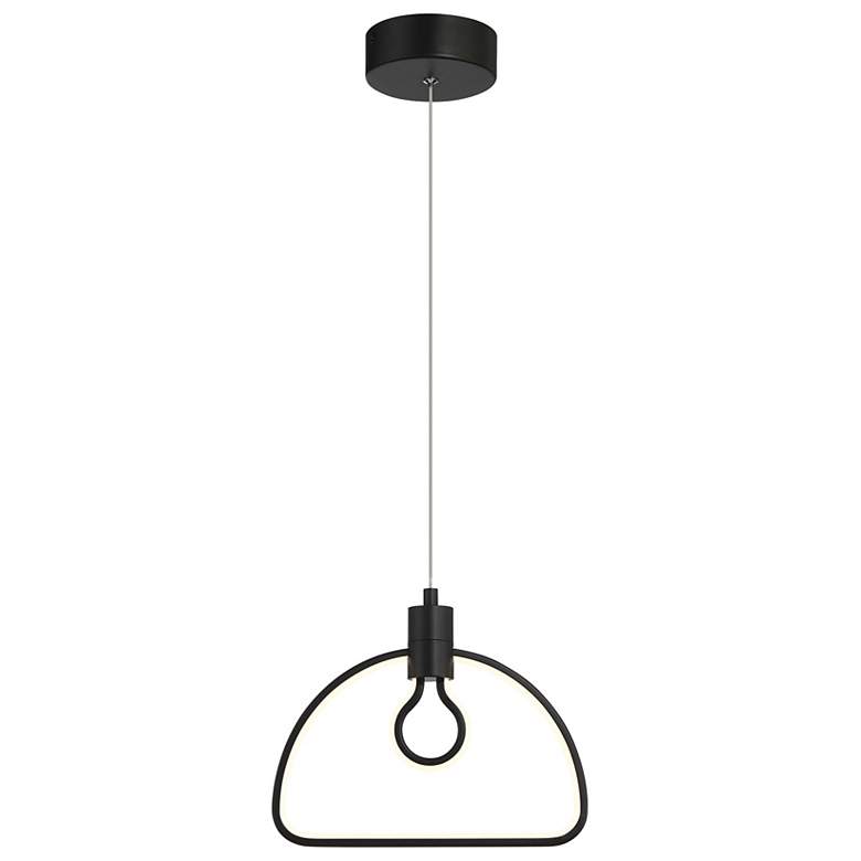 Image 1 George Kovacs Edison's Outline LED 10.38-inch Black Pendant
