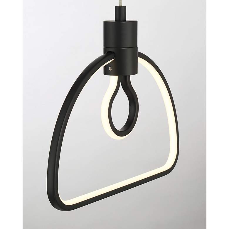 Image 5 George Kovacs Edison's Outline LED 10.38-inch Black Pendant more views