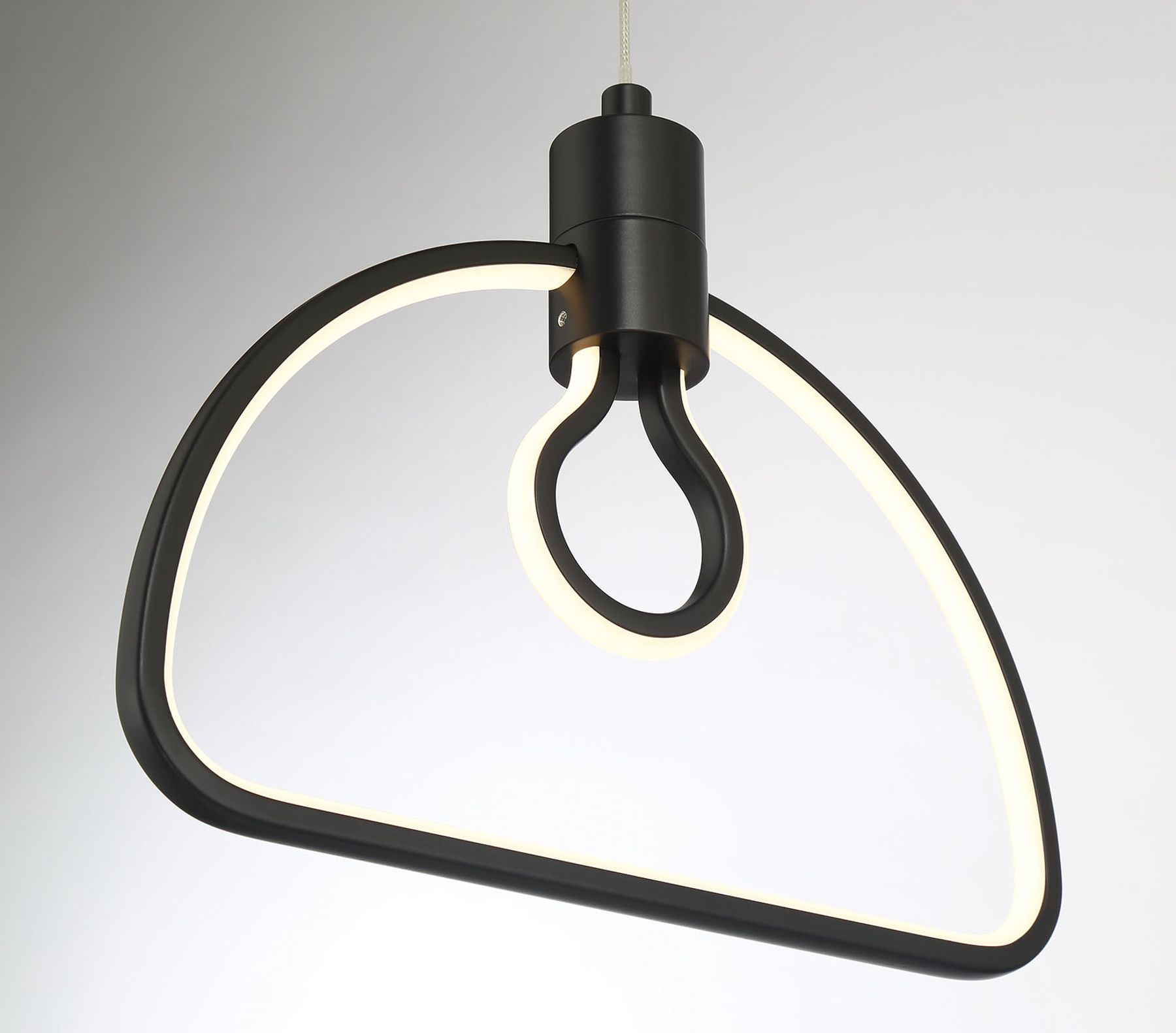 George Kovacs Edison's Outline LED 10.38-inch Black Pendant