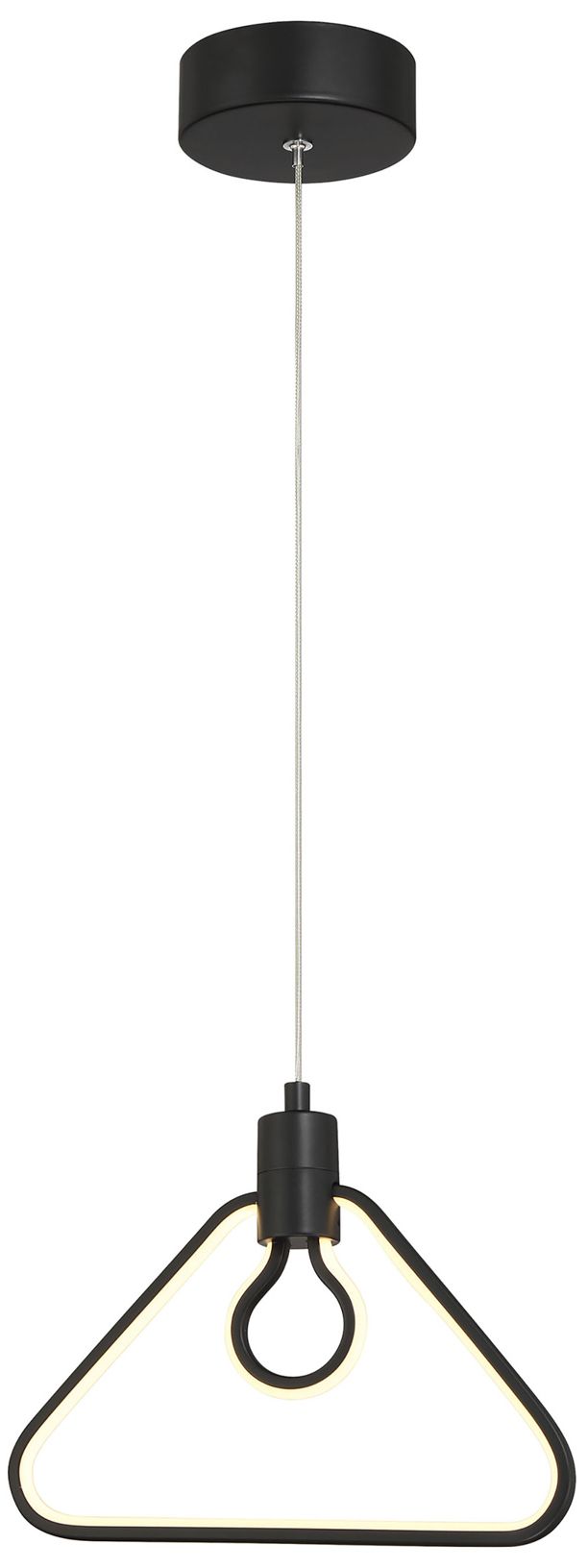Image 2 George Kovacs Edison's Outline LED 11.25-inch Black Pendant