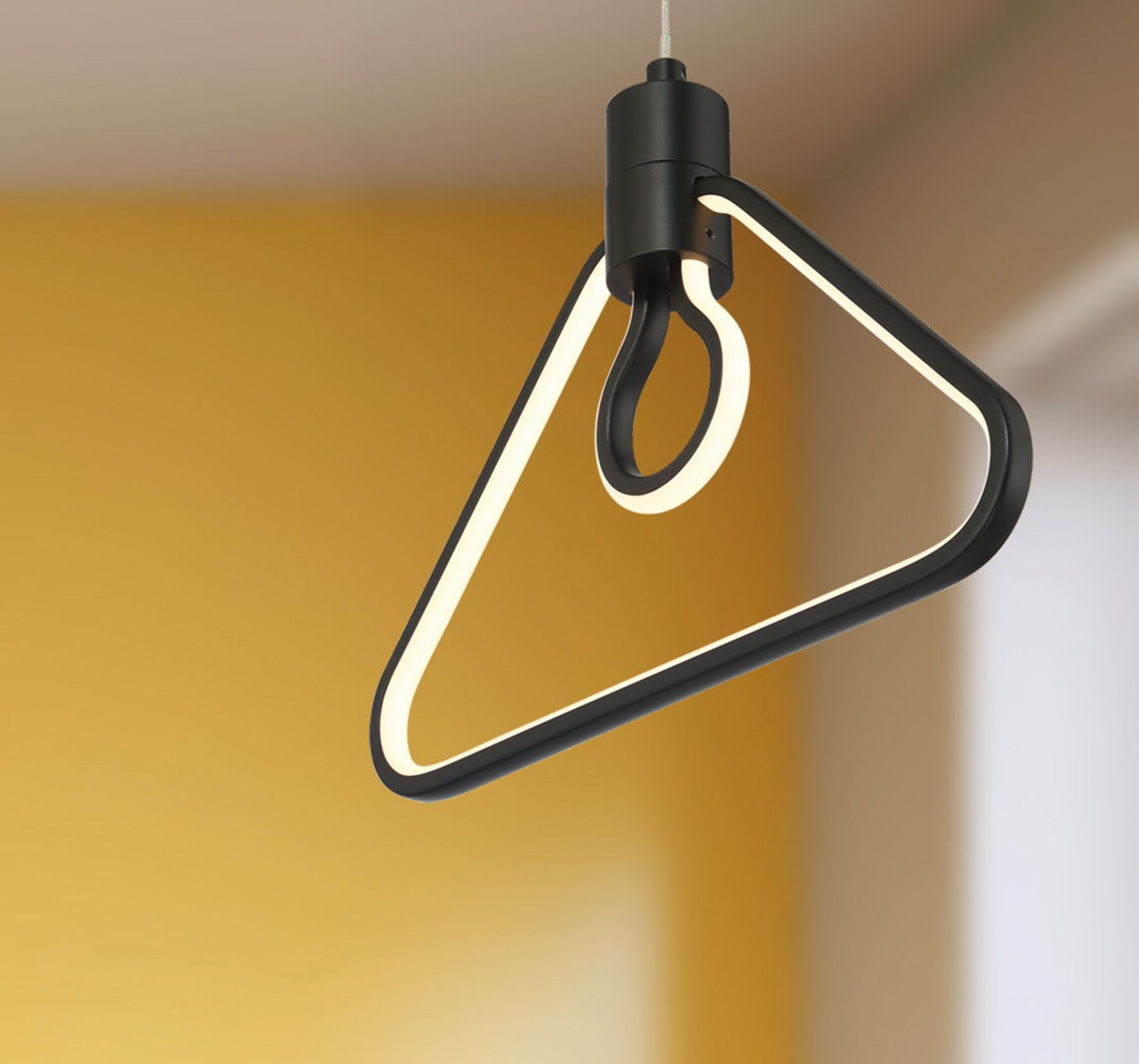 Image 3 George Kovacs Edison's Outline LED 11.25-inch Black Pendant more views