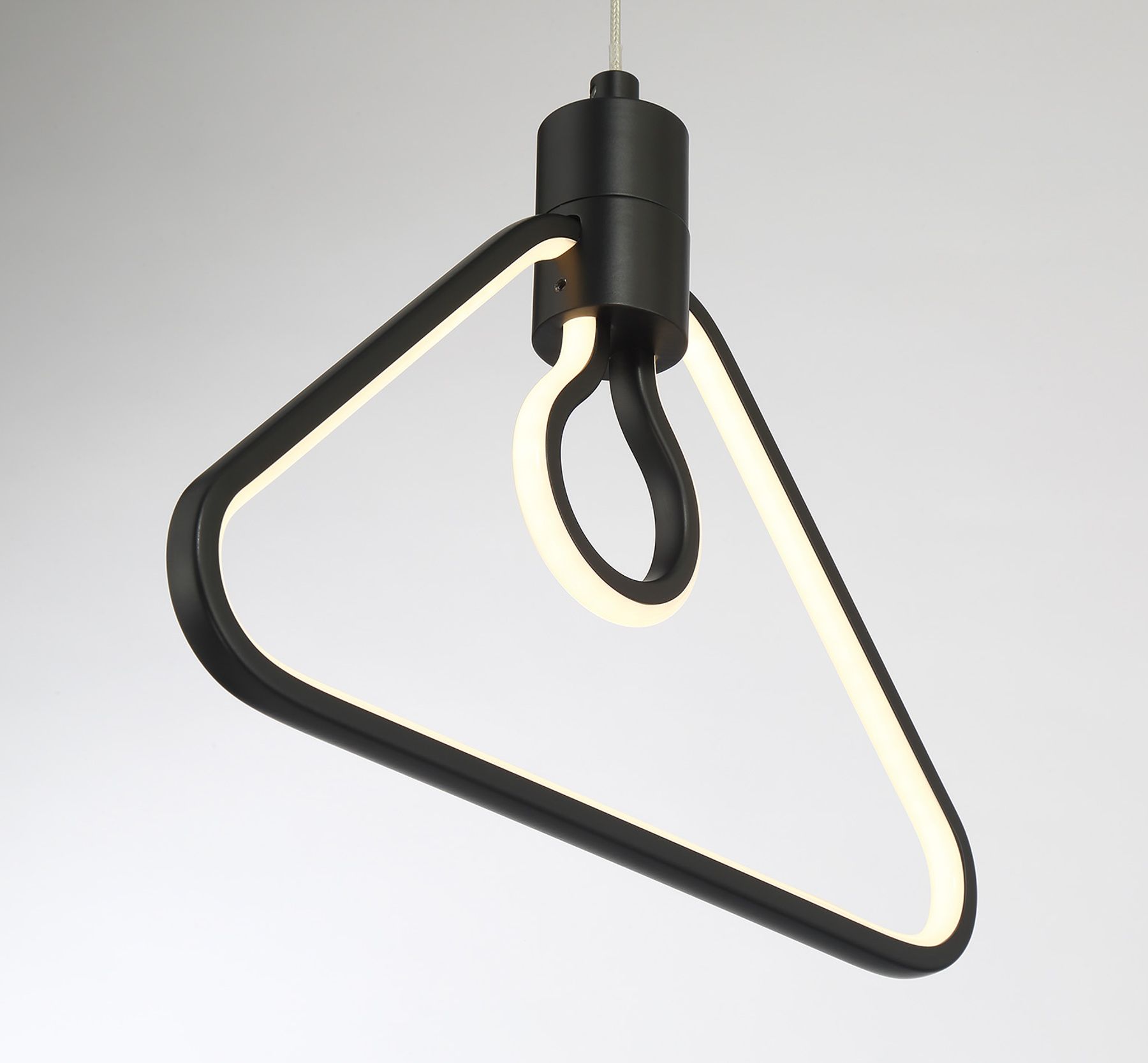 Image 4 George Kovacs Edison's Outline LED 11.25-inch Black Pendant more views