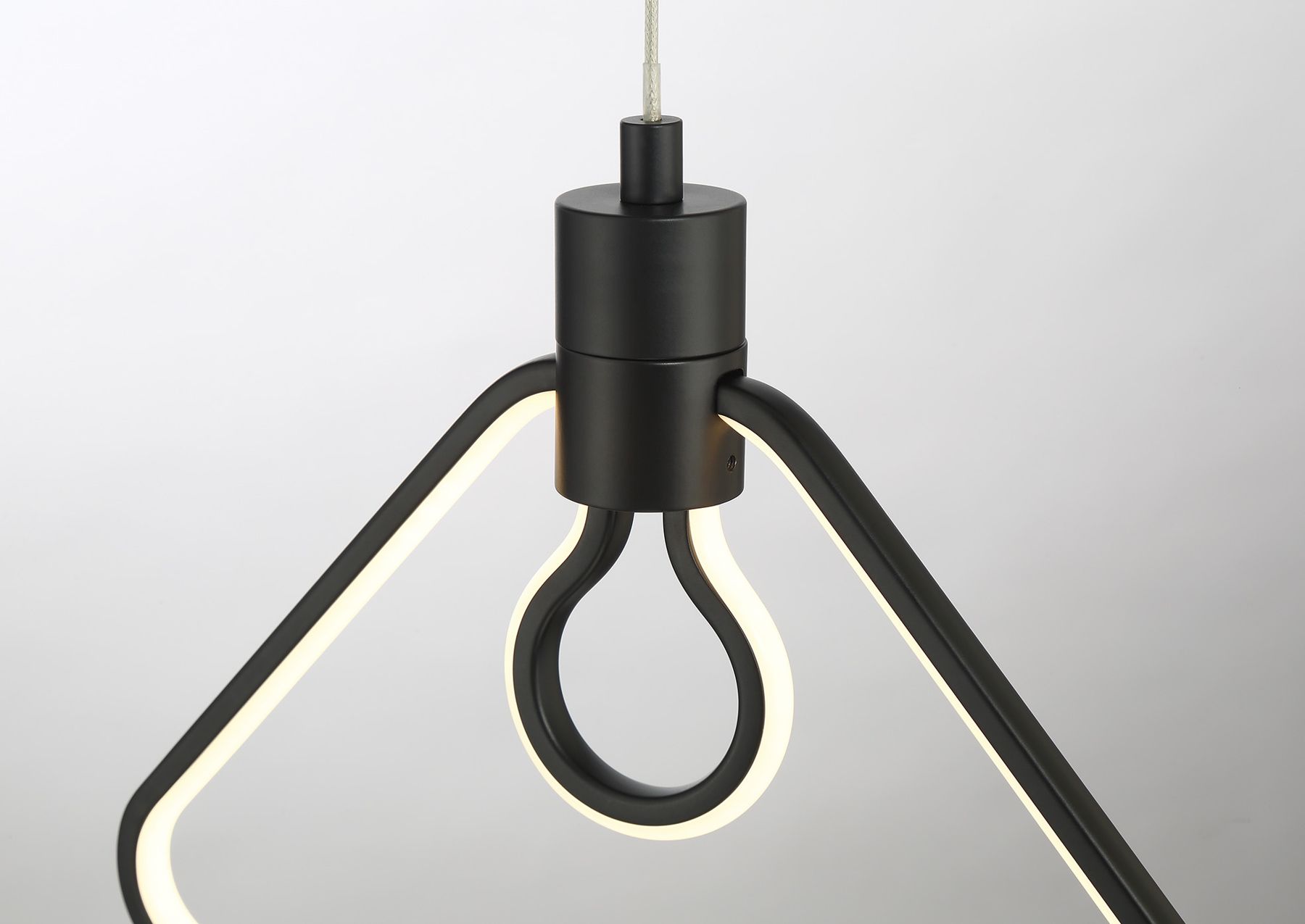 Image 7 George Kovacs Edison's Outline LED 11.25-inch Black Pendant more views