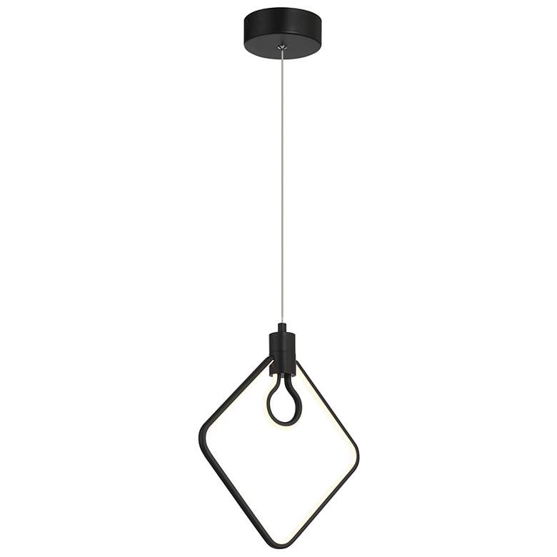 Image 2 George Kovacs Edison's Outline LED 11.5-inch Black Pendant