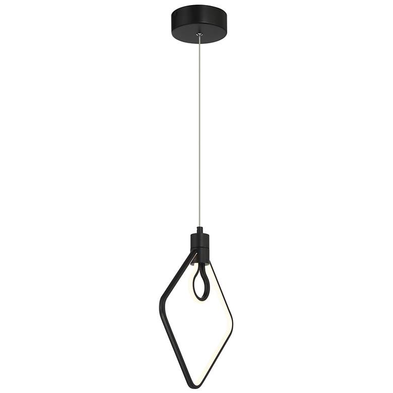 Image 7 George Kovacs Edison's Outline LED 11.5-inch Black Pendant more views