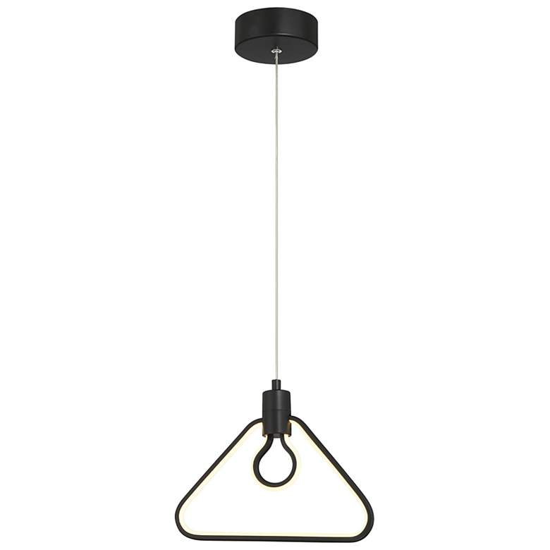 Image 2 George Kovacs Edison's Outline 1-Light LED Black Pendant