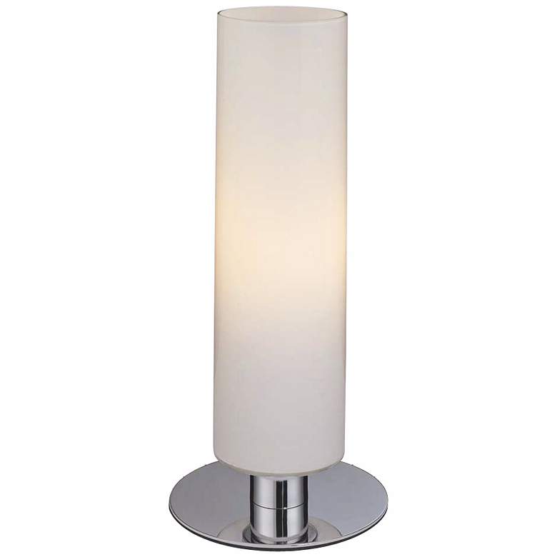 Image 1 George Kovacs Energy-Saving Glossy White Cylinder Table Lamp
