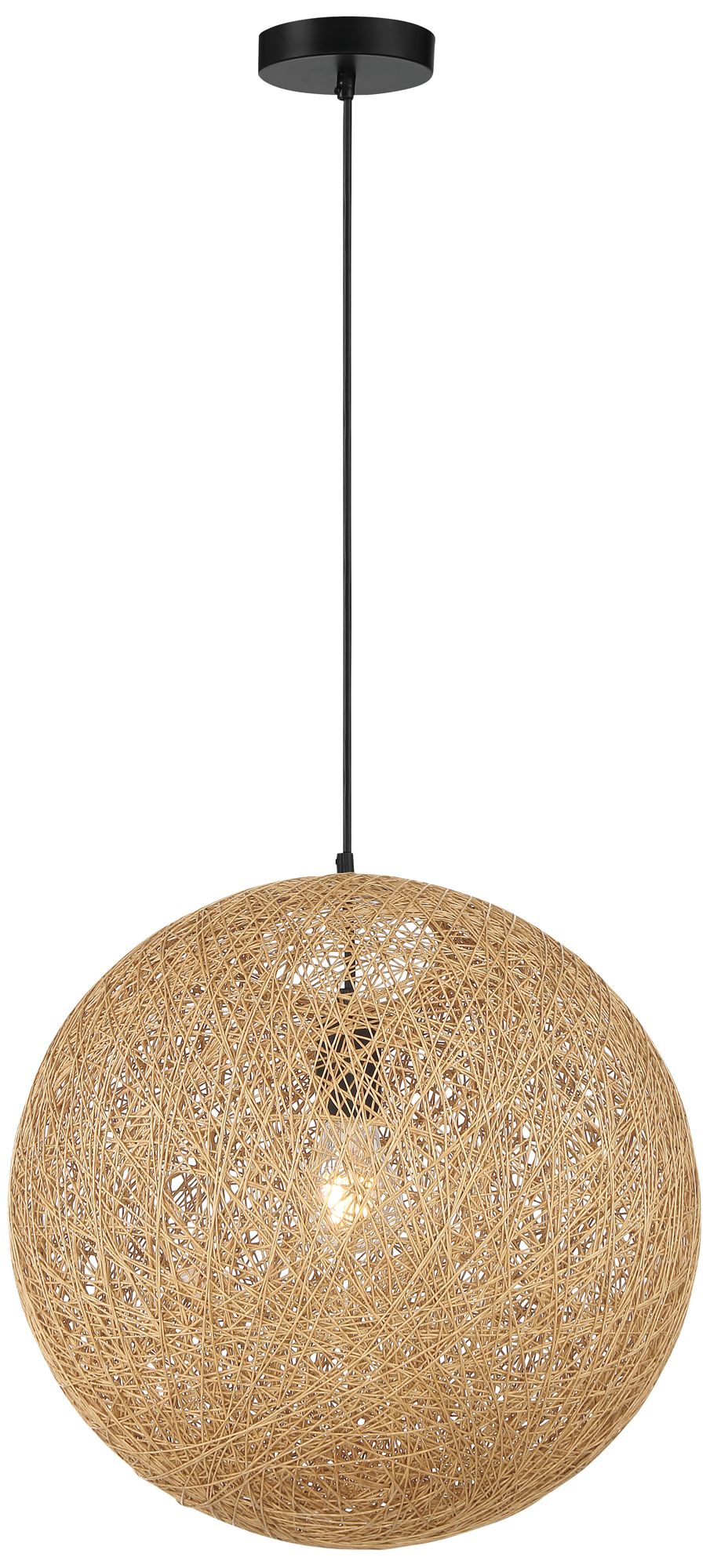 Image 2 George Kovacs Entwined 1-Light Black Pendant Light