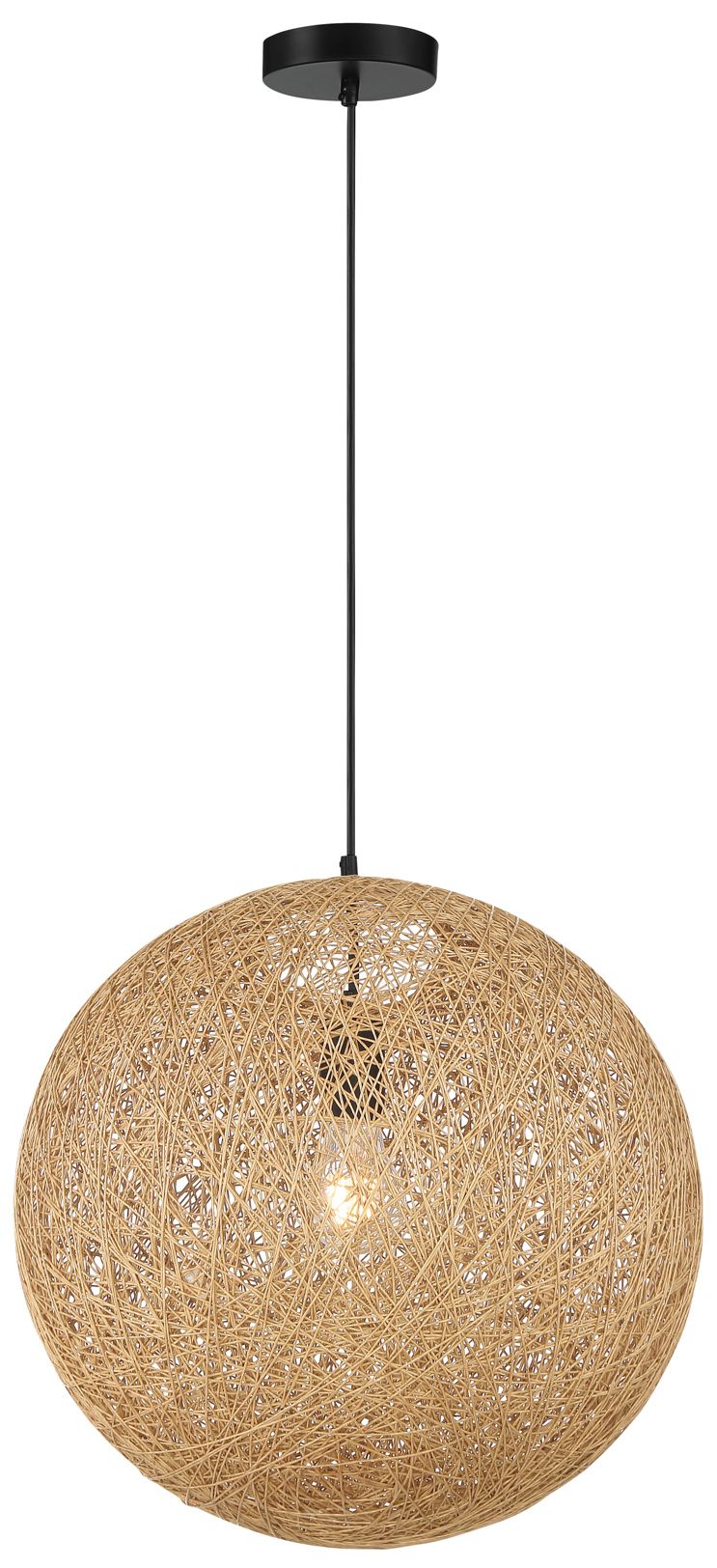 George Kovacs Entwined 1-Light Black Pendant Light