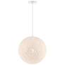 Thumbnail1 of George Kovacs Entwined 1-Light White Pendant with White Rattan Shade
