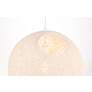 Thumbnail3 of George Kovacs Entwined 1-Light White Pendant with White Rattan Shade more views