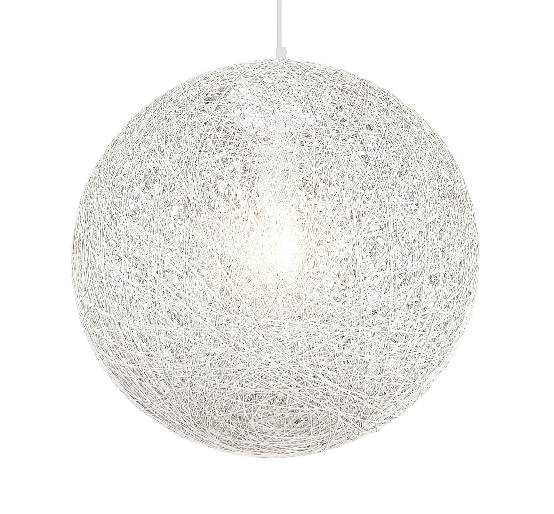 Image 4 George Kovacs Entwined 1-Light White Pendant with White Rattan Shade more views