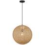 2_George Kovacs Entwined 24" Wide Modern Natural Rattan Globe Pendant