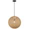 George Kovacs Entwined 24" Wide Modern Natural Rattan Globe Pendant