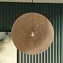 1_George Kovacs Entwined 24" Wide Modern Natural Rattan Globe Pendant
