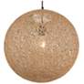 3_George Kovacs Entwined 24" Wide Modern Natural Rattan Globe Pendant more views