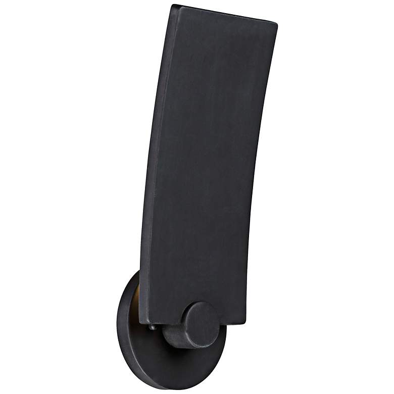 Image 1 George Kovacs Flipout 14"H Black LED Outdoor Wall Light