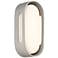 George Kovacs Floating Oval 11"H LED Silver Wall Sconce