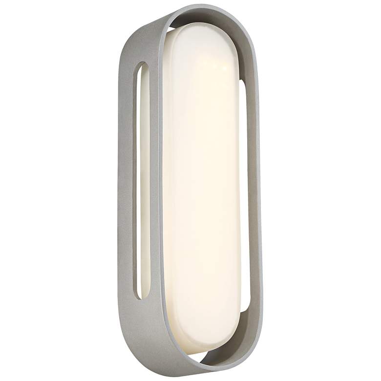 Image 1 George Kovacs Floating Oval 15 inchH LED Silver Wall Sconce