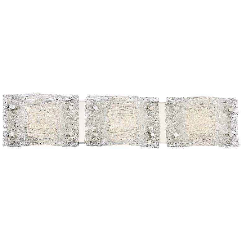 Image 1 George Kovacs Forest Ice 29" Wide Chrome 3-Light LED Bath Light