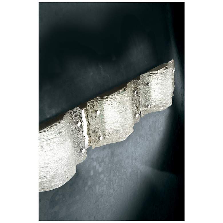 Image 3 George Kovacs Forest Ice 29" Wide Chrome 3-Light LED Bath Light more views