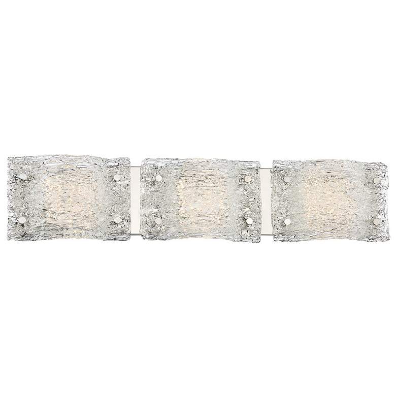 Image 4 George Kovacs Forest Ice 29" Wide Chrome 3-Light LED Bath Light more views