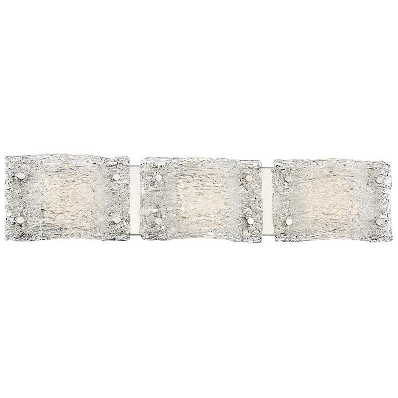 Image 5 George Kovacs Forest Ice 29" Wide Chrome 3-Light LED Bath Light more views