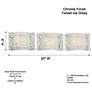 6_George Kovacs Forest Ice 29" Wide Chrome 3-Light LED Bath Light more views