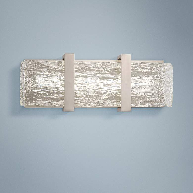 Image 1 George Kovacs Forest Ice II 15" Wide Chrome LED Bath Light