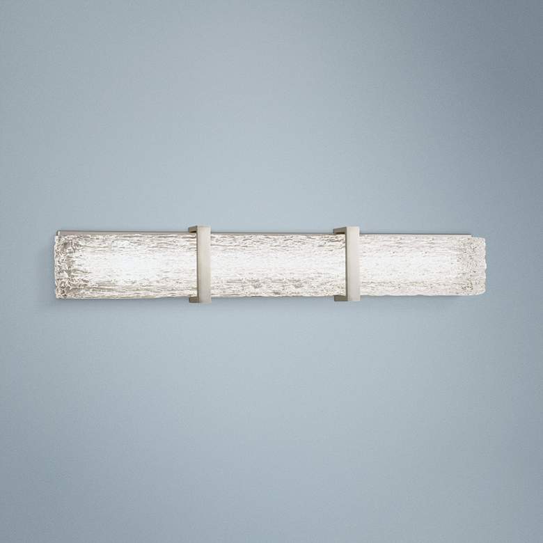Image 1 George Kovacs Forest Ice II 33" Wide Chrome LED Bath Light