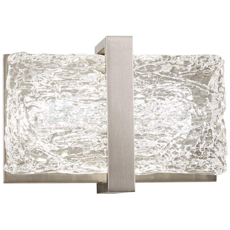 Image 2 George Kovacs Forest Ice II 5 inch High Chrome LED Wall Sconce