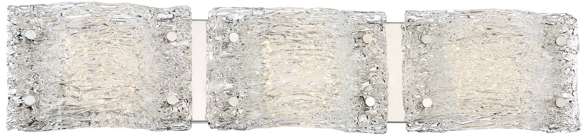 George Kovacs Forest Ice LED 3-Light Chrome Vanity Light