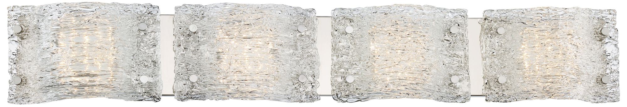 Image 2 George Kovacs Forest Ice LED 4-Light Chrome Vanity Light more views